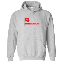 Switzerland Classic Unisex Kids and Adults Pullover Hoodie For Swiss